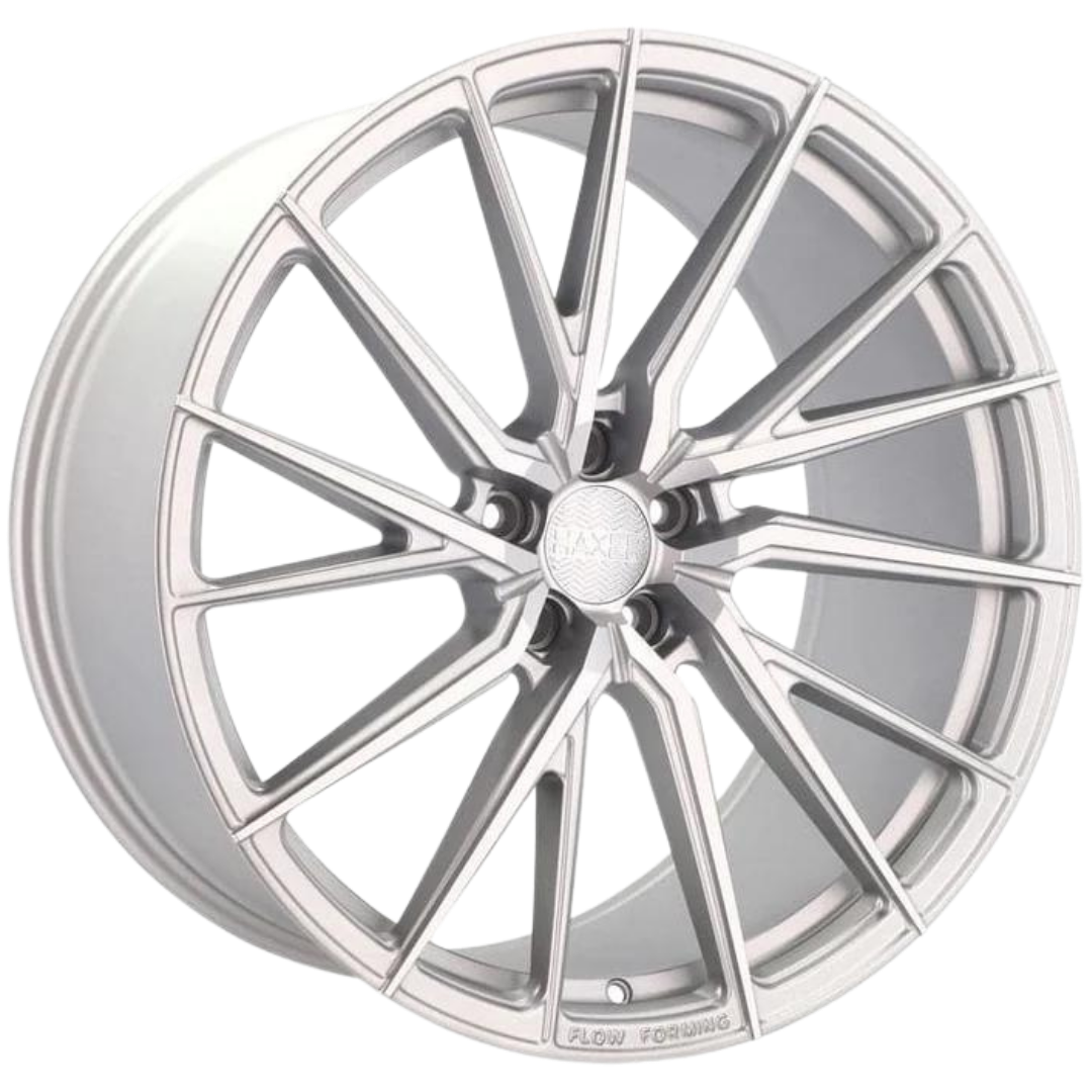 Haxer HX06F 21x10.5 ET40 5x112 Polished Silver Half Matt