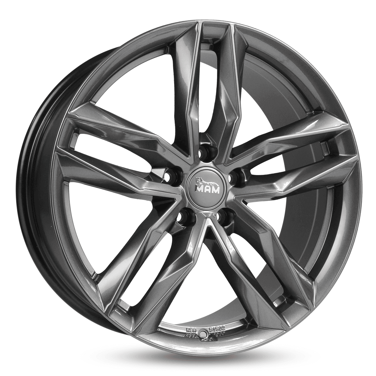 MAM Felgen RS3 16x7 ET38 5x112 Palladium Painted