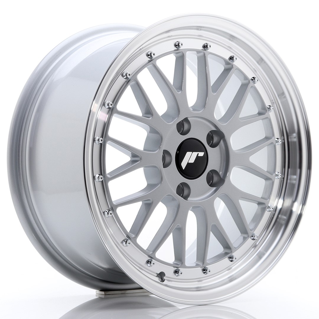 Japan Racing JR23 17x8 ET35 5x100 Hyper Silver Machined Lip