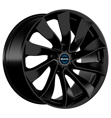 MAK SOLAR 18x8.5 ET38 5x114.3 Noir Brillant