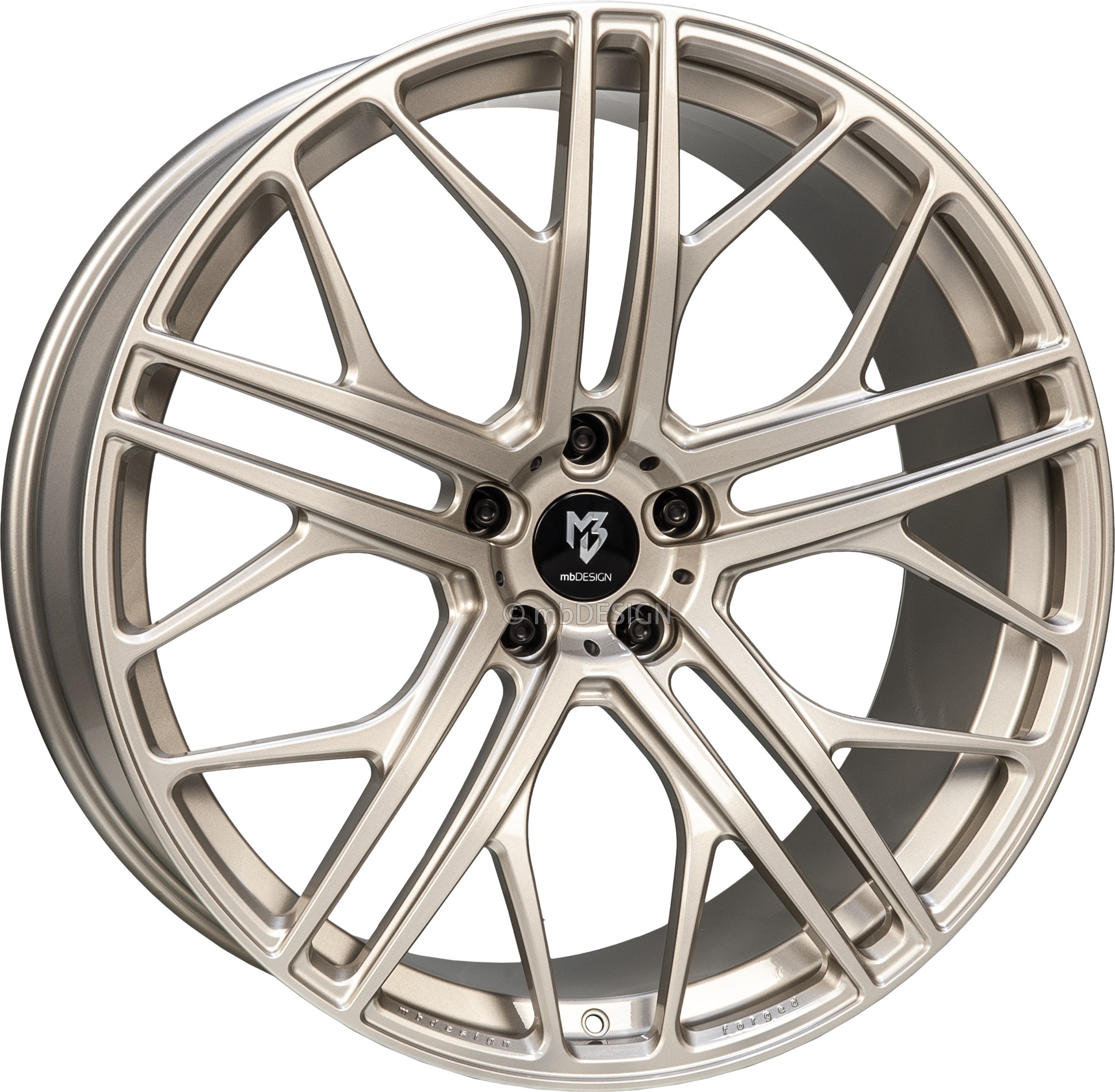 mbDESIGN SF1 21x9.5 ET36 5x108 Champagner Glänzend