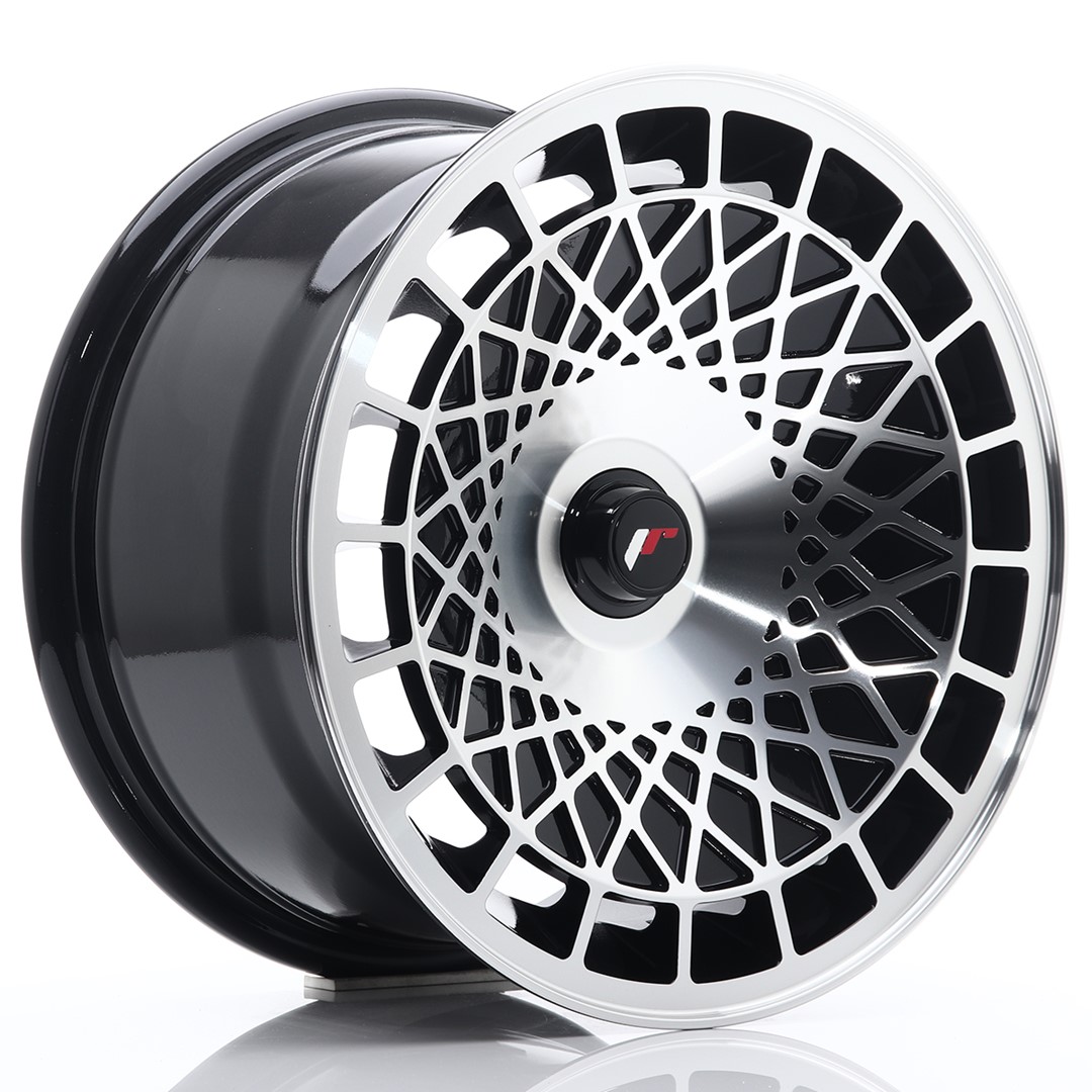 Japan Racing JR14 15x8 ET25 4x100 Gloss Black Machined Face