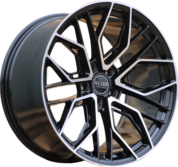 Haxer HX015F 20x9 ET30 5x112 Black Polished