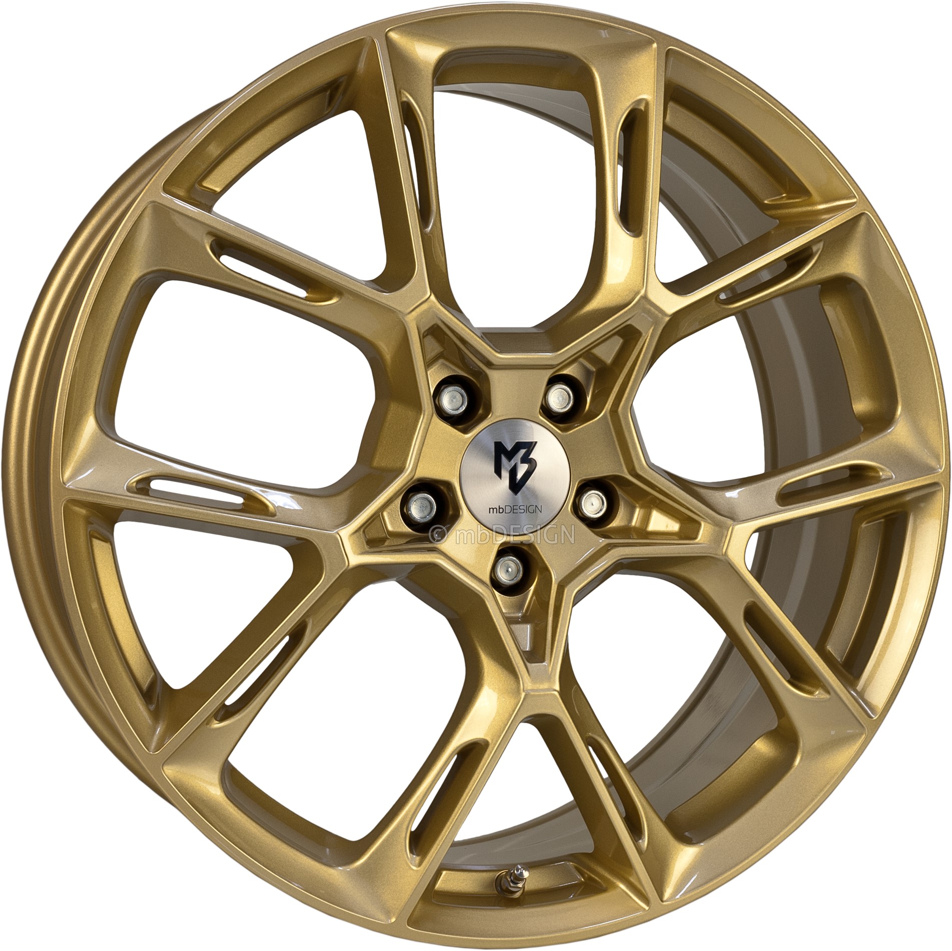 mbDESIGN KX1 20x8.5 ET45 5x112 Or Brillant