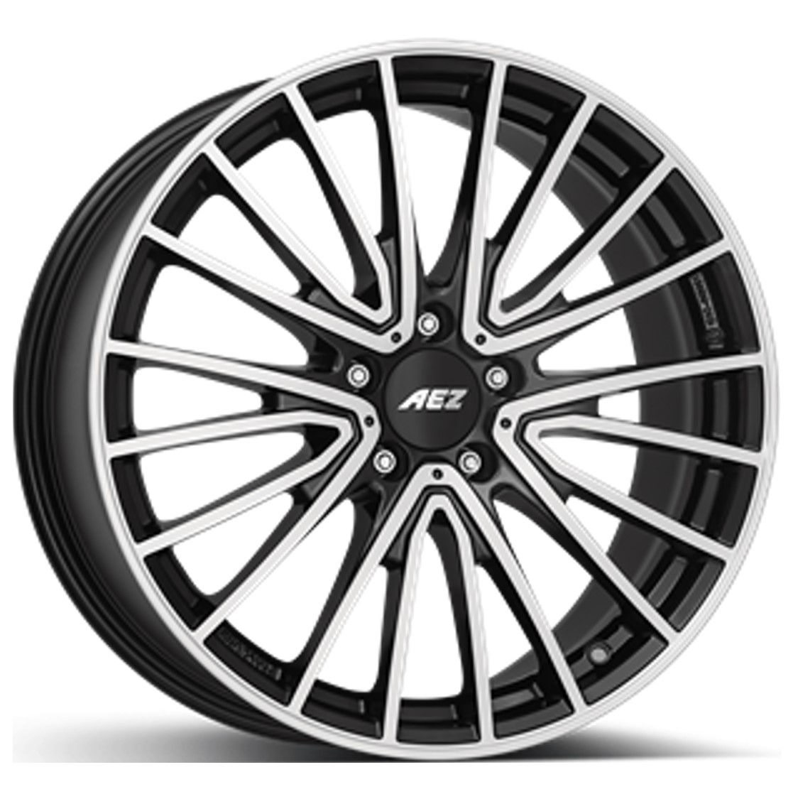 AEZ BERLIN DARK 19x7.5 ET53 5x112 Black Polished