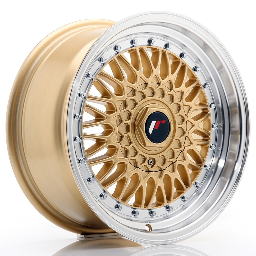 Japan Racing JR9 16x7.5 ET25 4x100/108 Gold Machined Lip