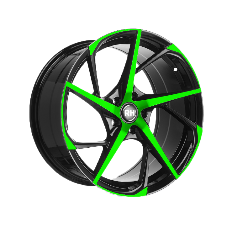 RH RB12 19x9.5 ET40 5x120 Color Polished - Green