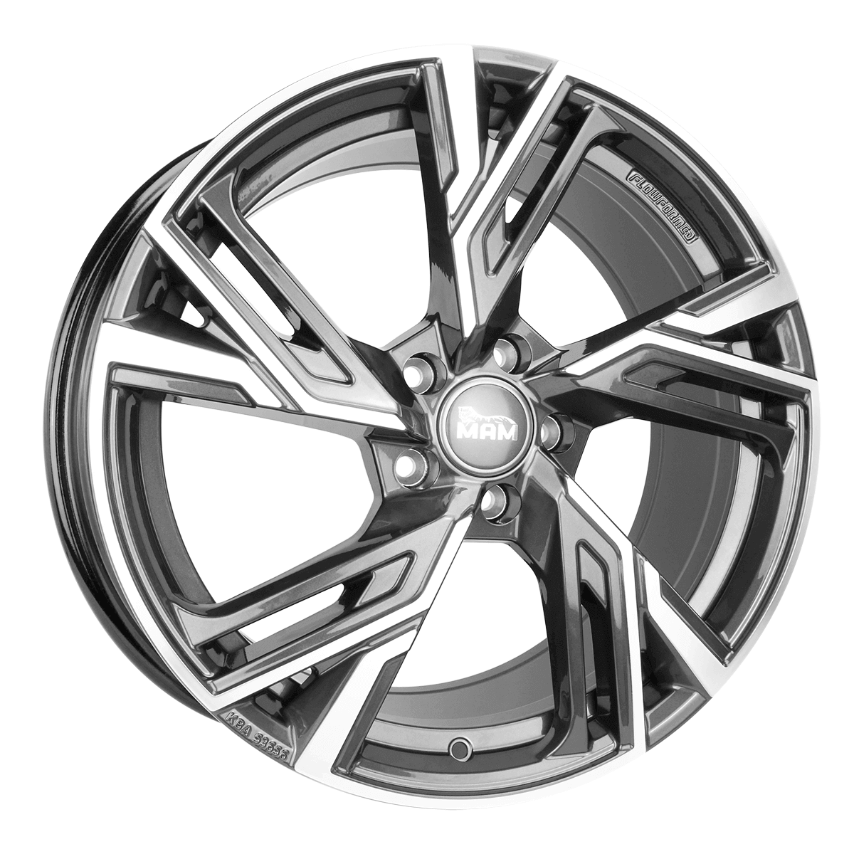 MAM Felgen RS5 18x8 ET30 5x114.3 Palladium Front Polish