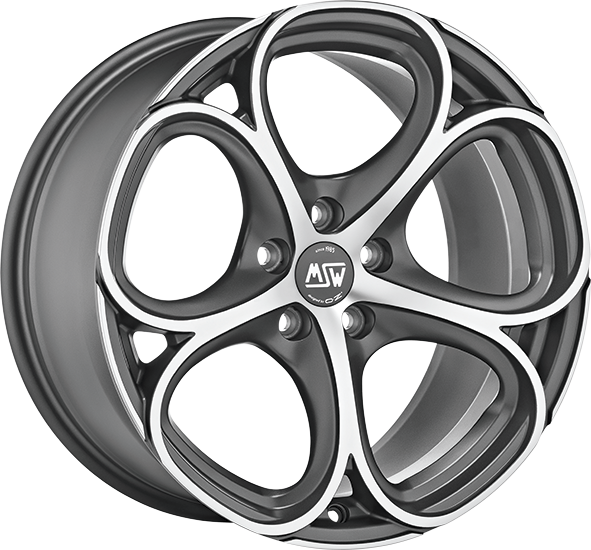 MSW 82 20x9 ET35 5x112 Matt Gun Metal Full Polished