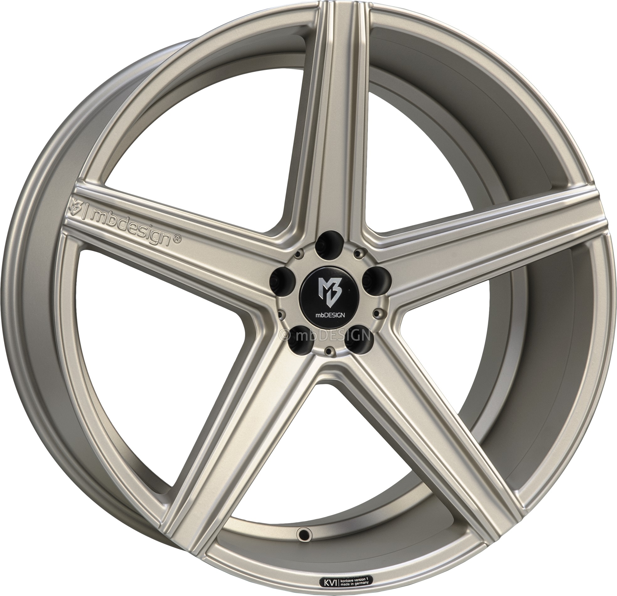 mbDESIGN KV1 20x10.5 ET47 5x120 Champagner Matt