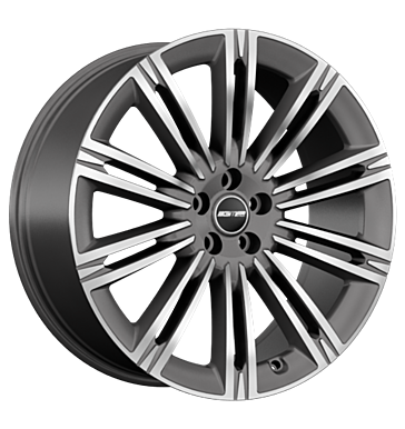 GMP EXPERIENCE 22x9 ET40 5x108 Anthracite Diamond