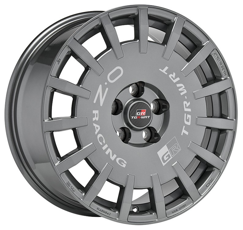 OZ RALLY RACING TGR-WRT 18x8 ET35 5x114.3 Graphite Mat Lettrage Argent