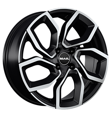 MAK APOLLO 15x6 ET21 4x108 Noir Poli Miroir