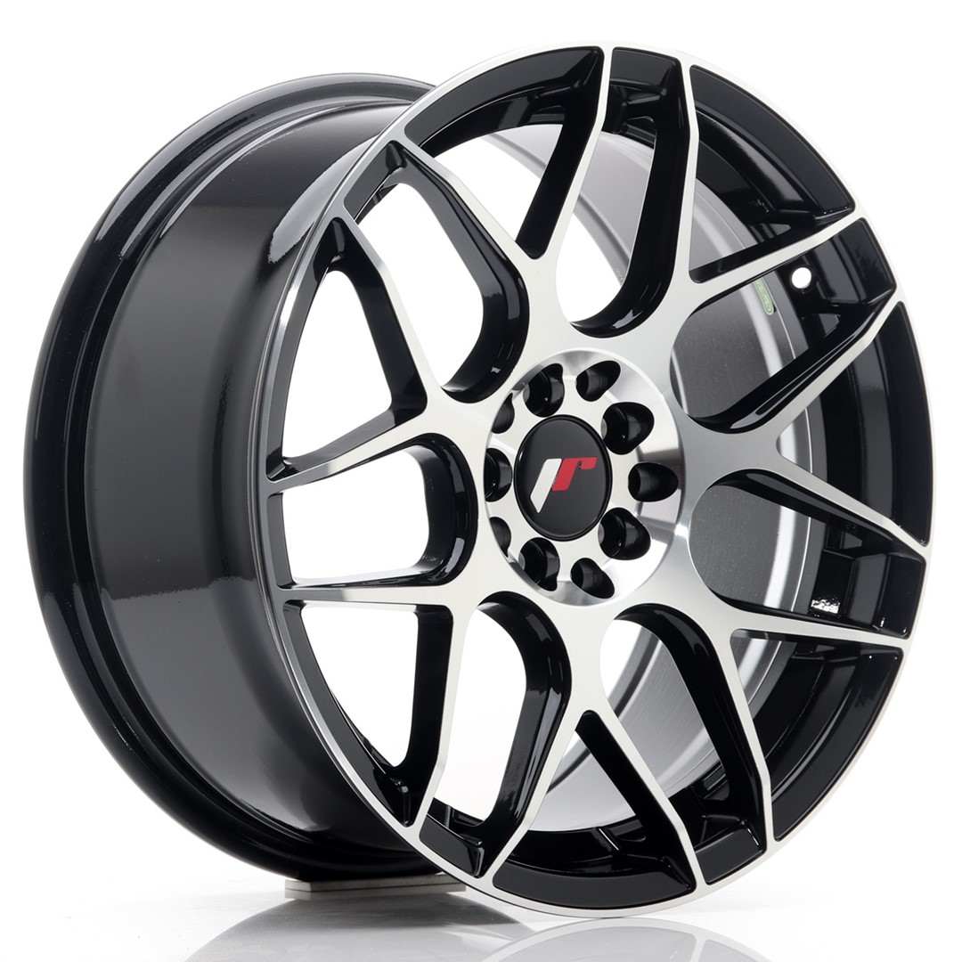 Japan Racing JR18 17x8 ET35 5x100/114.3 Gloss Black Machined