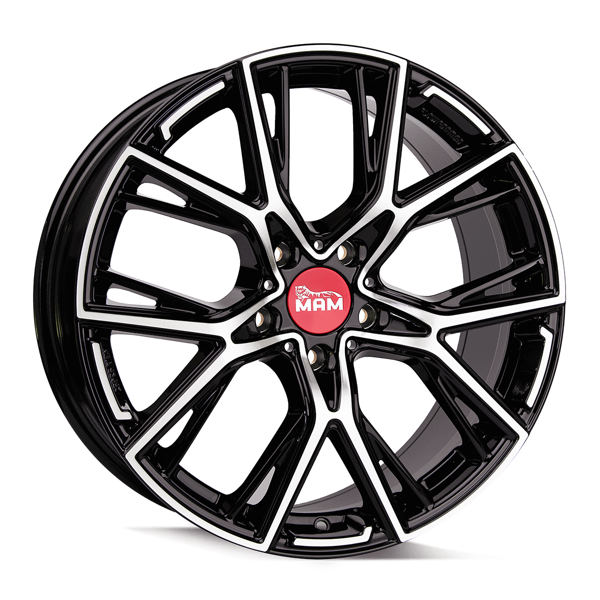 MAM Felgen B4 19x8.5 ET50 5x120 Black Front Polish