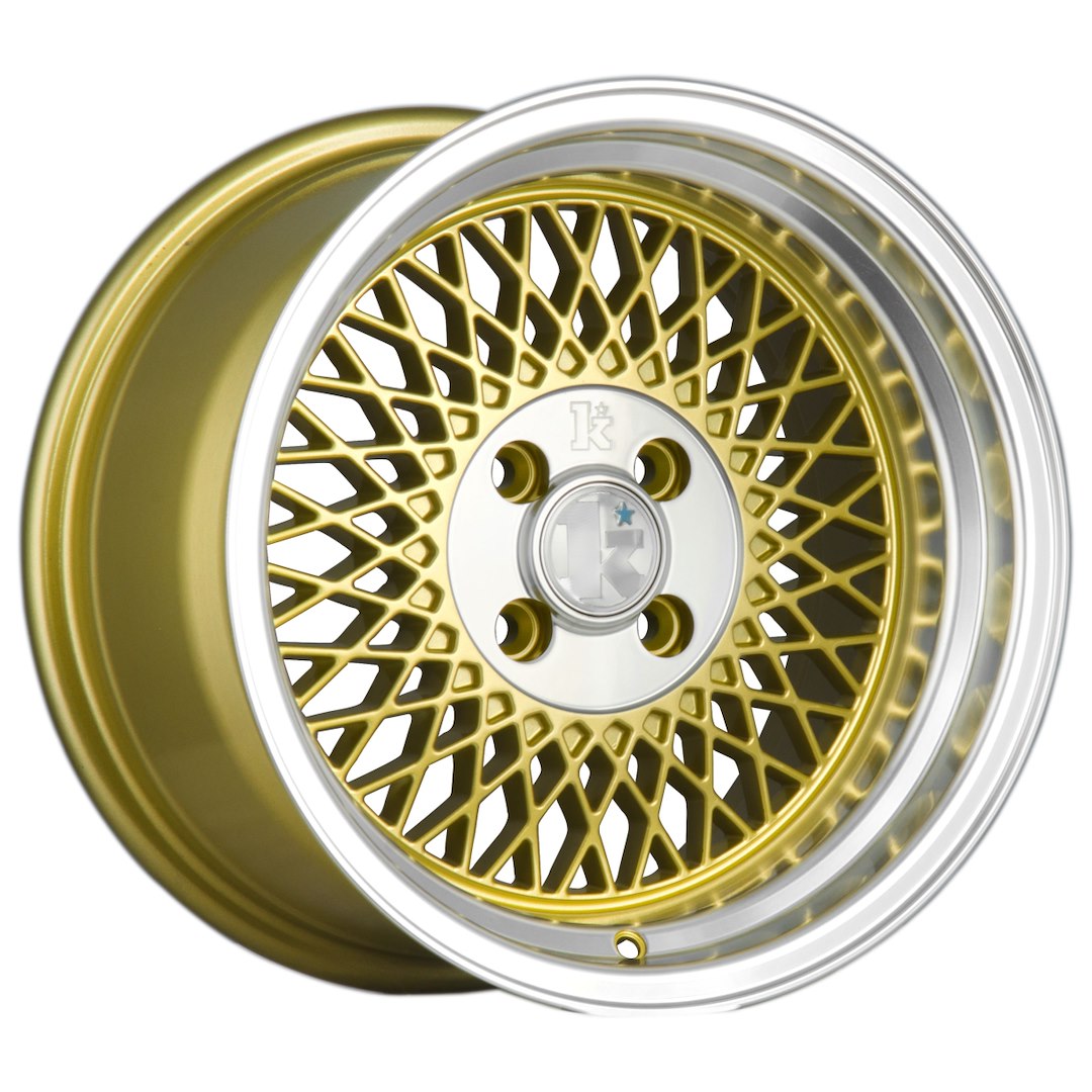 Klutch SL1 16x8 ET15 4x100 Gold Machined Lip