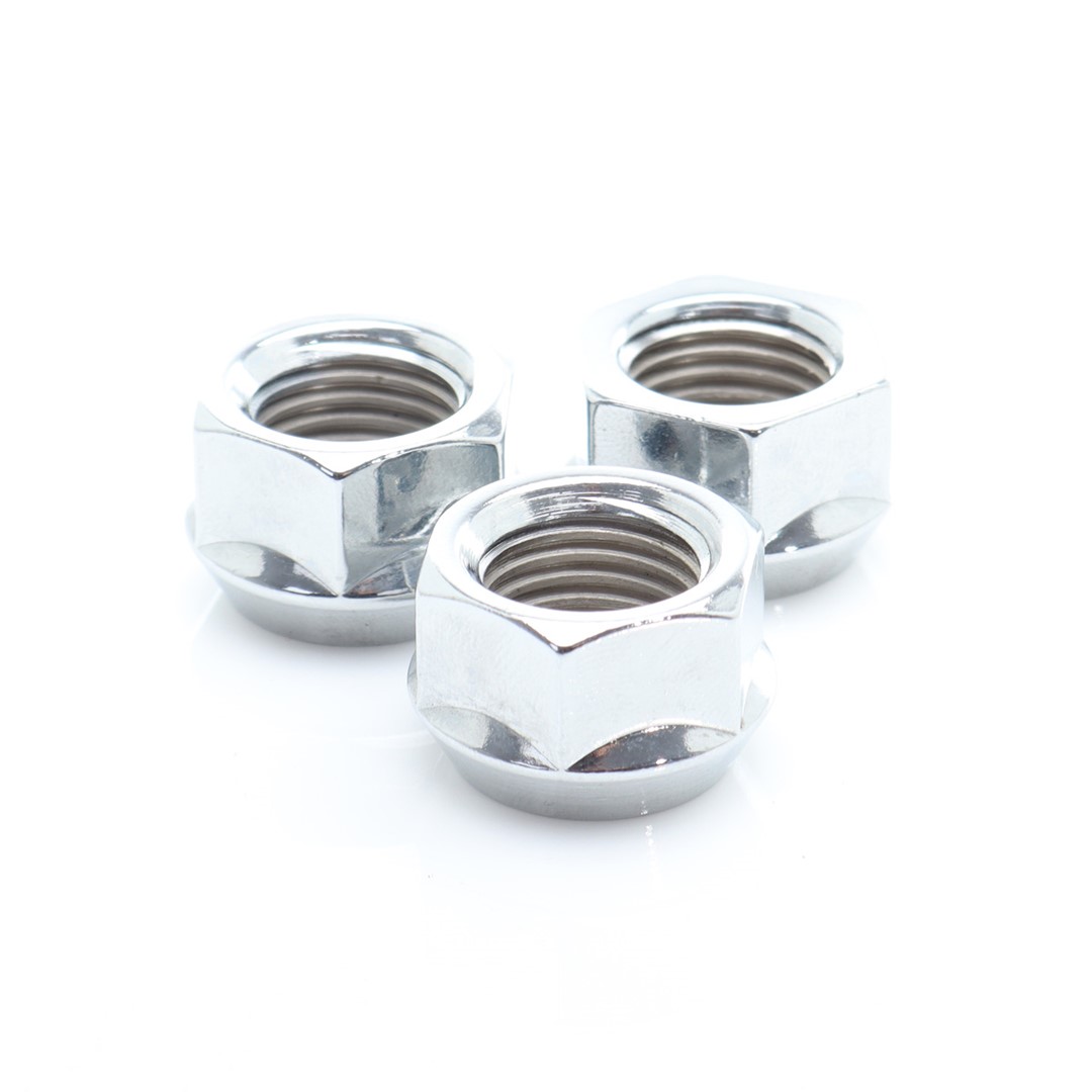 Dado ruota a testa corta, adattatore speciale argento 1 pz. 12x1.25
