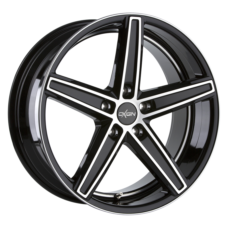Oxigin 18 CONCAVE 18x7.5 ET45 5x108 Black Full Polish