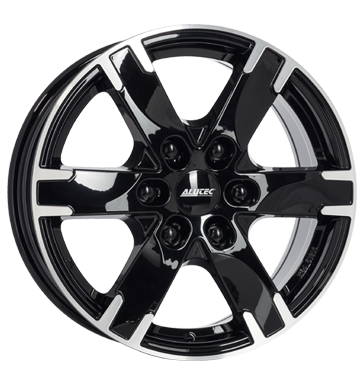 Alutec TITAN 16x7 ET45 6x114.3 Diamant Schwarz Frontpoliert