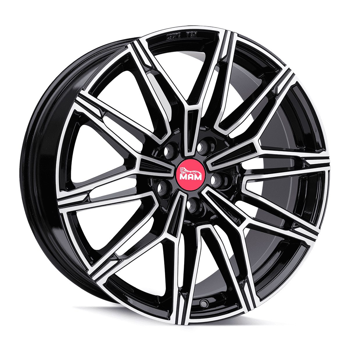 MAM Felgen B3N 19x8.5 ET20 5x120 Noir Avant poli