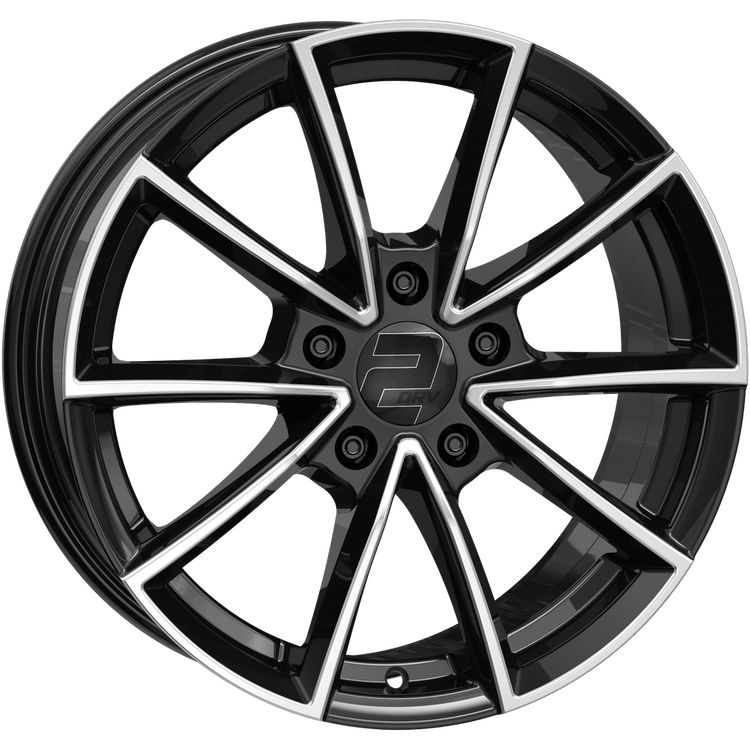 2DRV WH28 17x7.5 ET35 5x112 Noir Poli Brillant