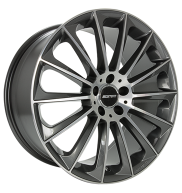 GMP STELLAR 22x11 ET40 5x112 Anthracite Diamond
