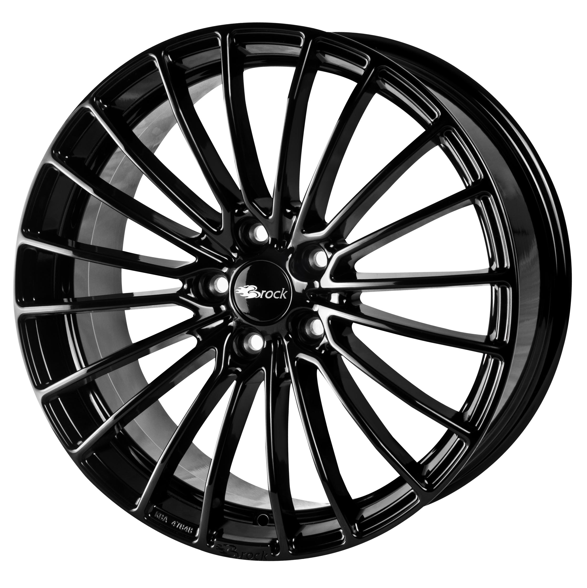 Brock B24 19x8 ET15 5x120 Schwarz Glanz (SG)