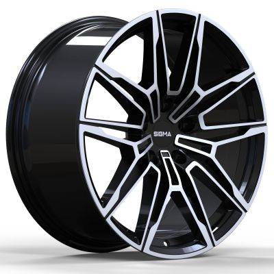 Sigma 871 19x9.5 ET37 5x112 Higloss-Black-Polished