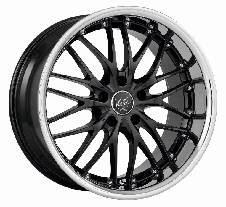 Barracuda VOLTEC T6 18x8 ET38 4x100 Higloss-Black/Inox-Lip
