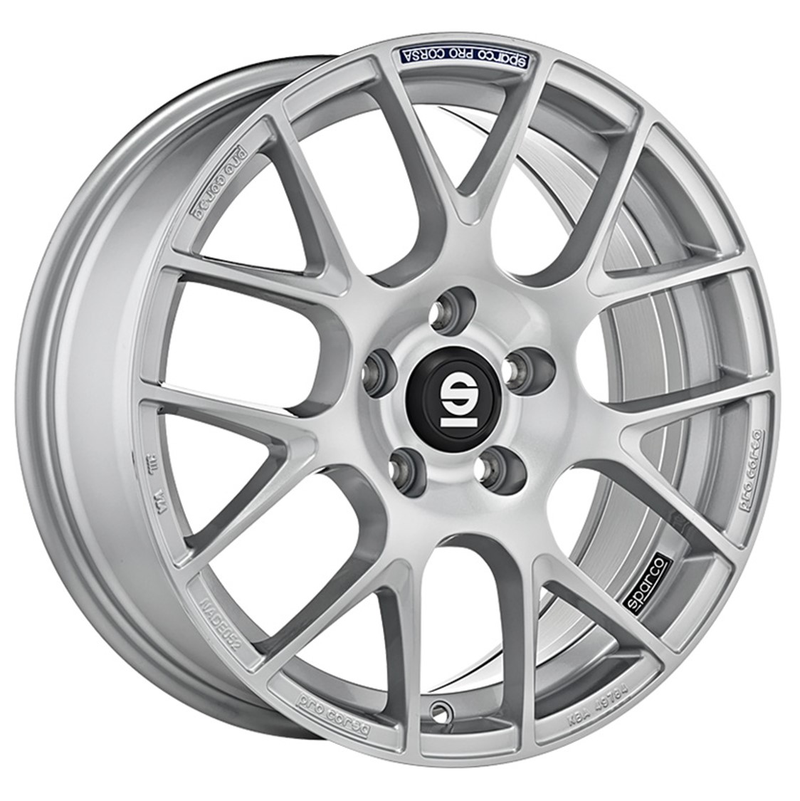 SPARCO SPARCO PRO CORSA 17X7.5 ET48 5X112 FULL SILVER