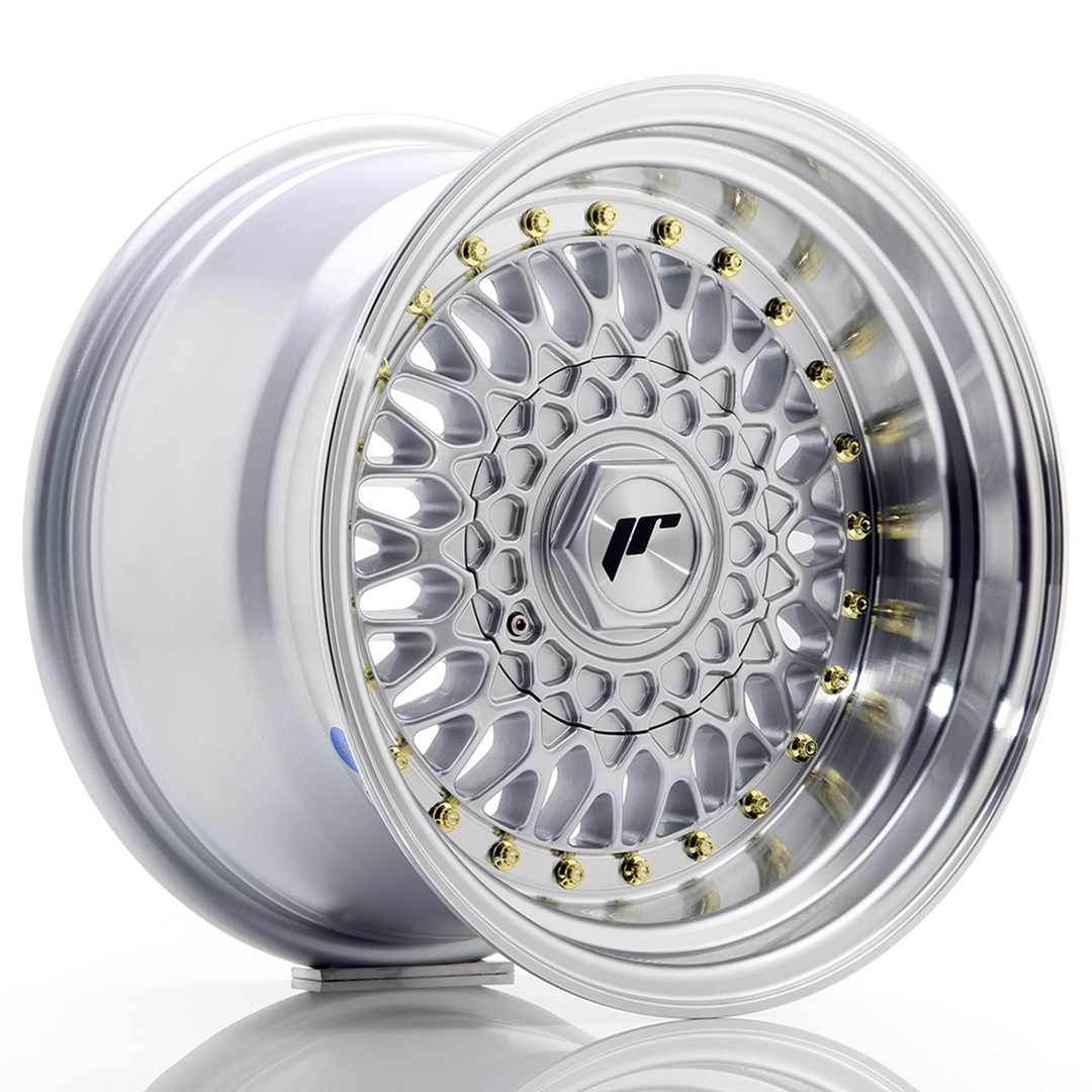 Japan Racing JR9 15x9 ET10 4x100/108 Silver Machined Lip