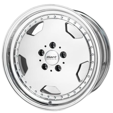 Hart HR90 17x9.5 ET25 5x112 Vacuum Chrome
