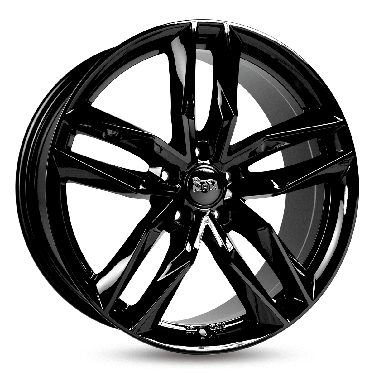 MAM Felgen RS3 18x8 ET45 5x108 Black Painted