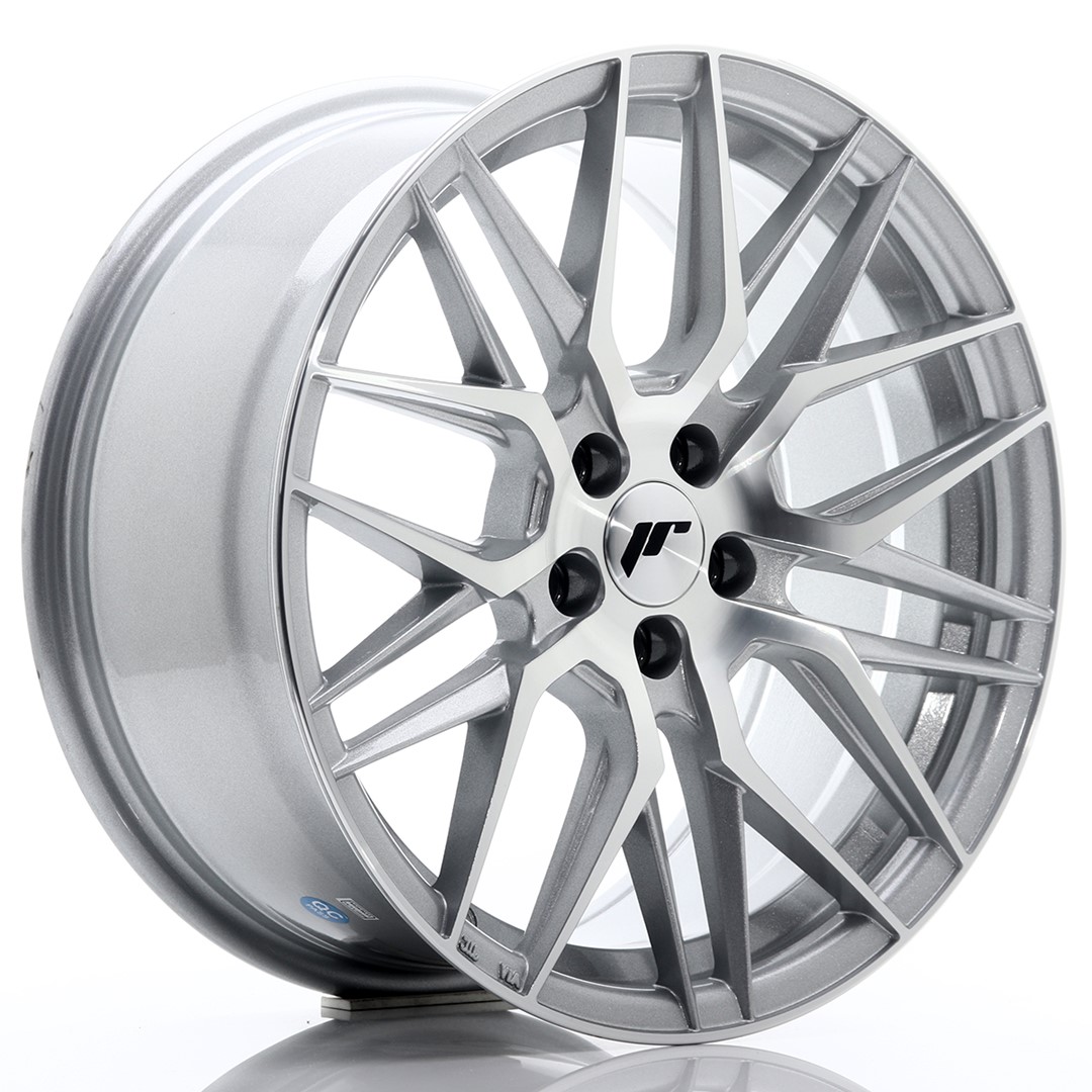 Japan Racing JR28 17x8 ET35 5x100 Argento con faccia tornita