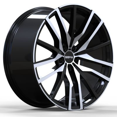 Sigma 977 22x11 ET35 5x120 Black Machined Face