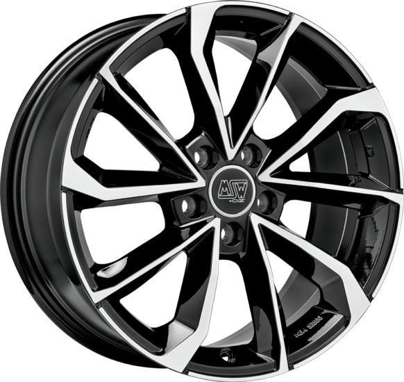 MSW 42 17x7.5 ET48 5x112 Gloss Black Full Polished
