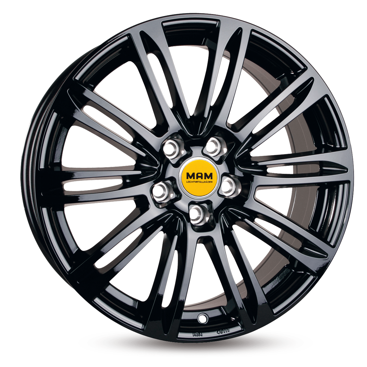 Cerchi MAM A4 16x7 ET38 5x114.3 Nero Verniciato