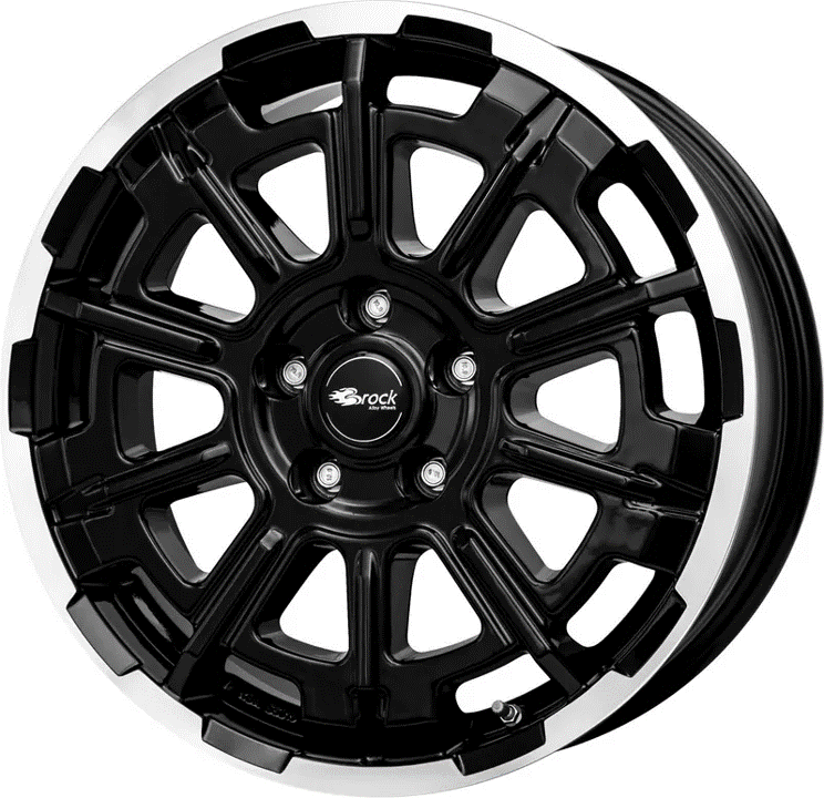 Brock B45 18x7.5 ET53 5x118 Schwarz Glanz Voll-Poliert (SGVP)