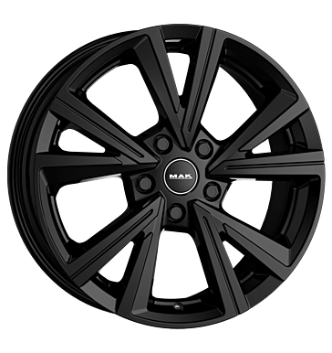 MAK QVARZ 16x6 ET35 5x100 Nero Lucido