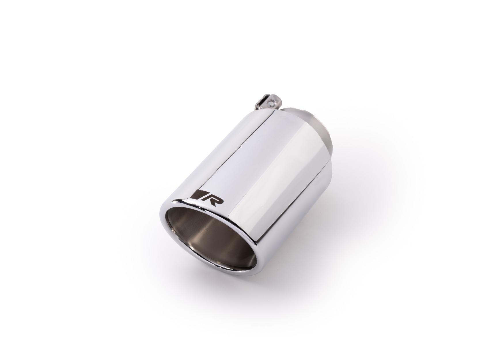 1 tailpipe Ø 102 mm angled, chrome-plated, with adjustable ball joint