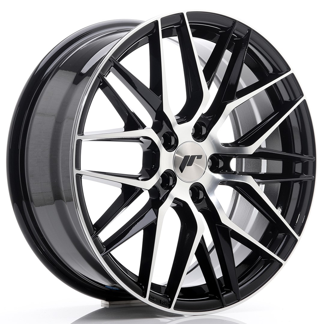Japan Racing JR28 18x7.5 ET40 5x112 Gloss Black Machined Face