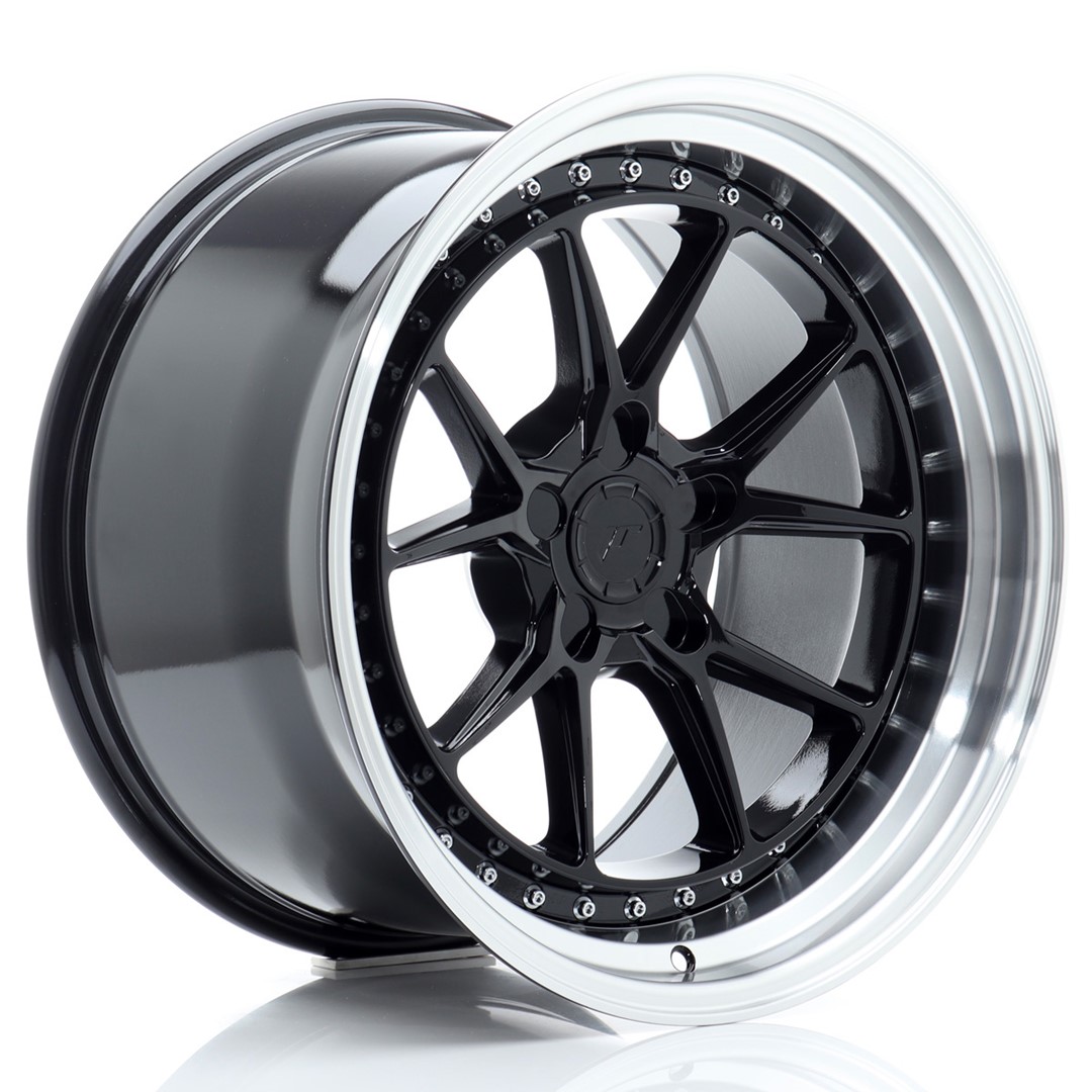 Japan Racing JR39 18x10.5 ET15-22 Gloss Black Machined Lip (ET and PCD freely selectable)