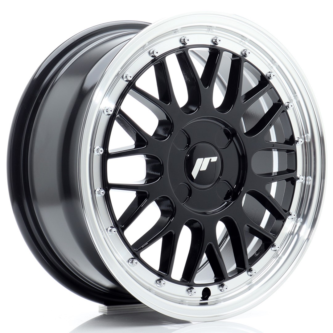 Japan Racing JR23 16x7 ET20-45 Blank (4H) Gloss Black Machined Lip