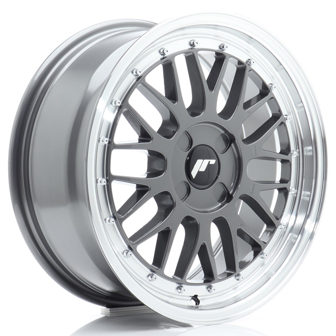 Japan Racing JR23 17x7.5 ET20-40 Blank (4H) Hyper Grey Machined Lip