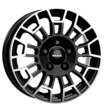 MAK NOMAD 17x7 ET48 5x130 Noir Poli Miroir