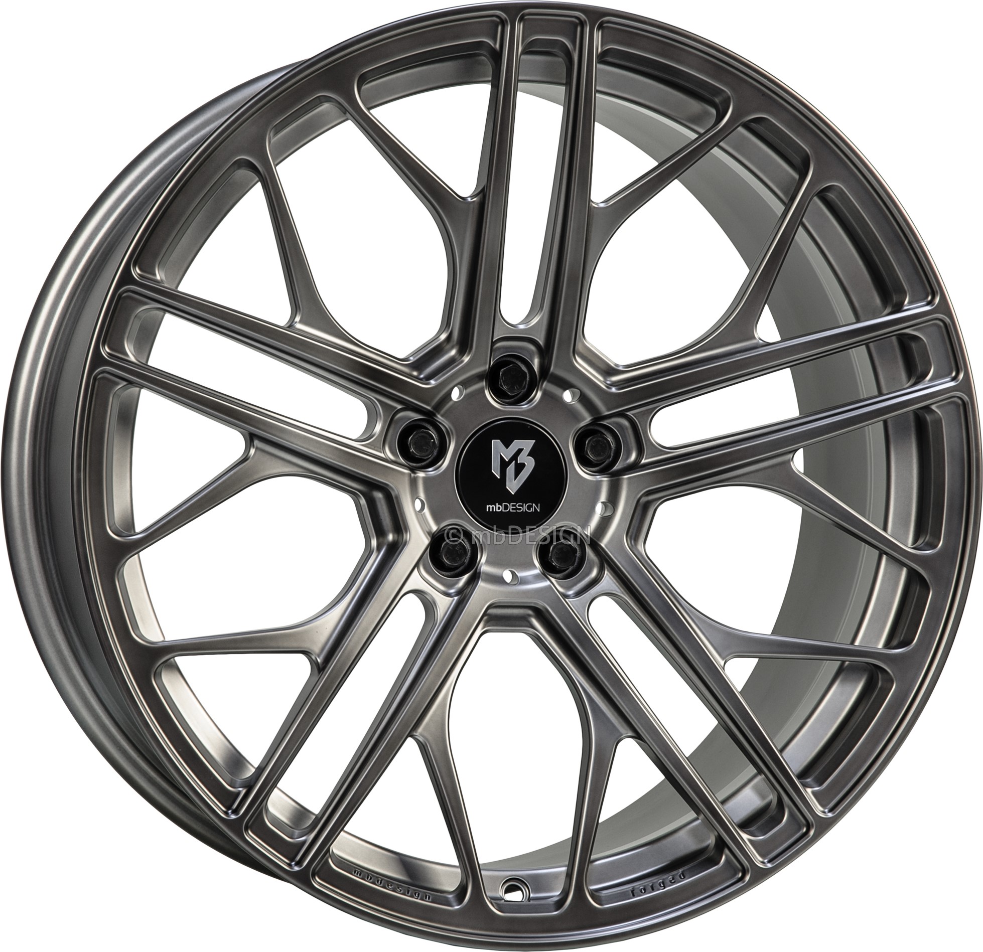 mbDESIGN SF1 22x10 ET20 5x112 Silber Smoke Matt