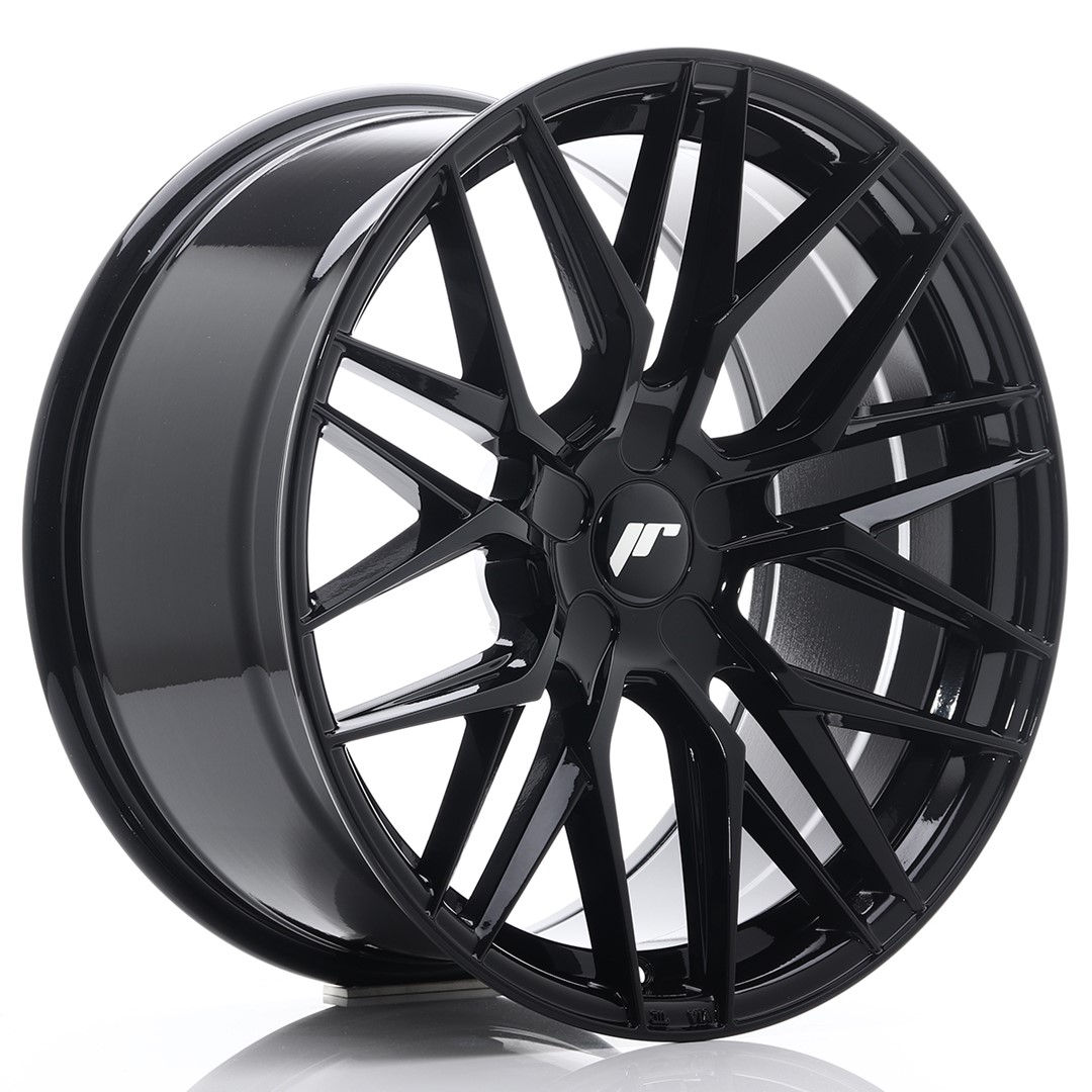 Japan Racing JR28 19x9.5 ET20-40 Noir Brillant (ET et entraxe sélectionnables)