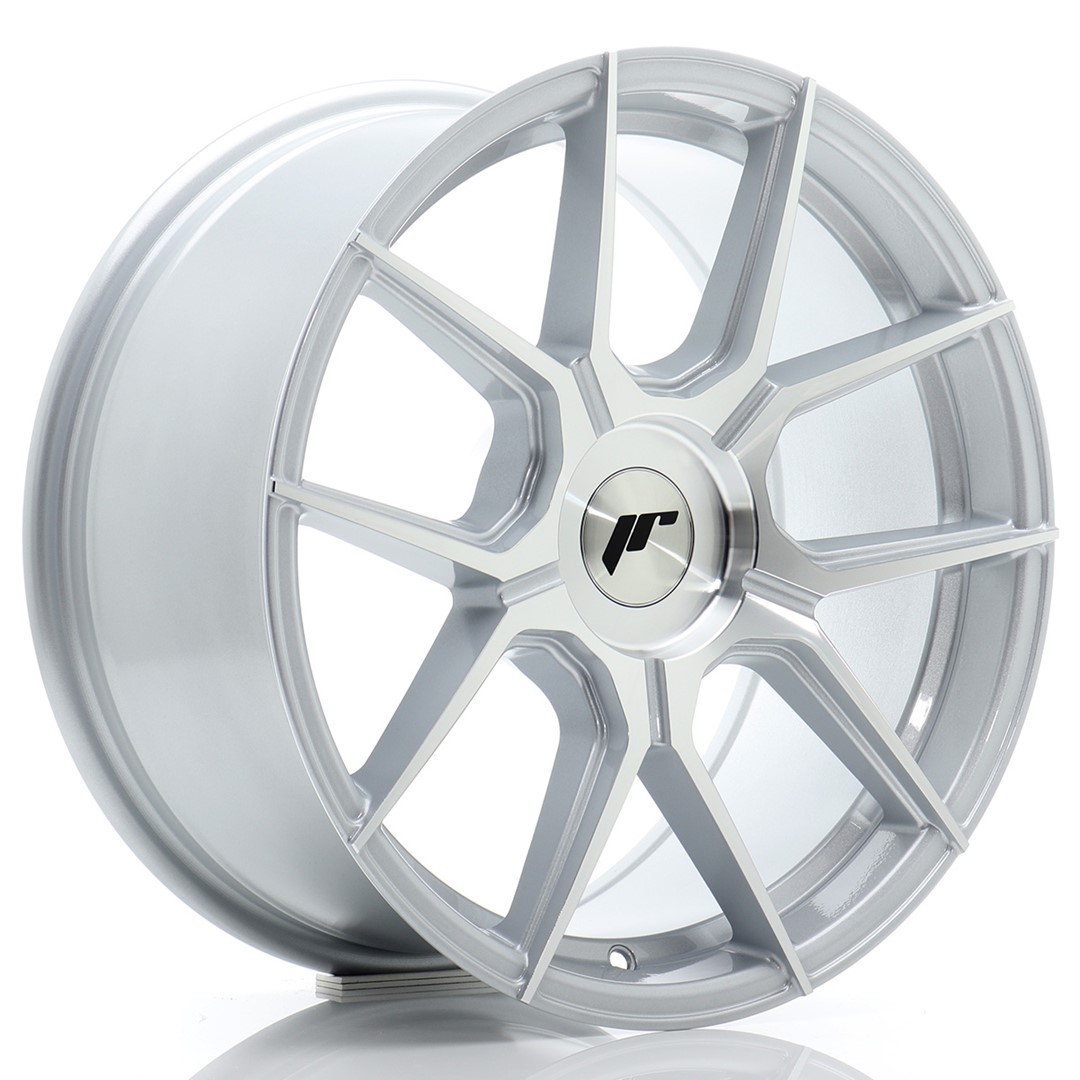 Japan Racing JR30 17x8 ET20-40 Blank Silver Machined Face