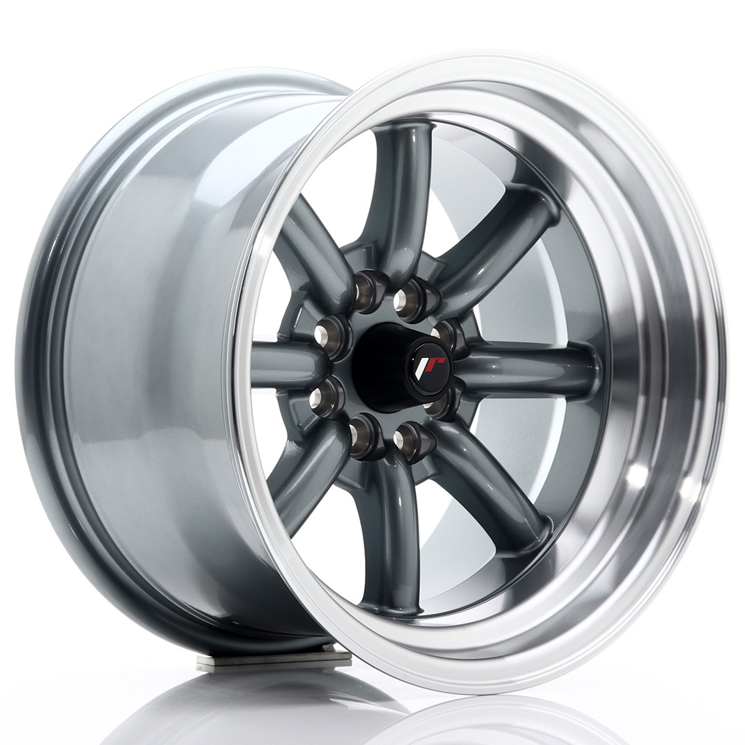 Japan Racing JR19 15x9 ET-13 4x100/108 Gun Metal Machined Lip
