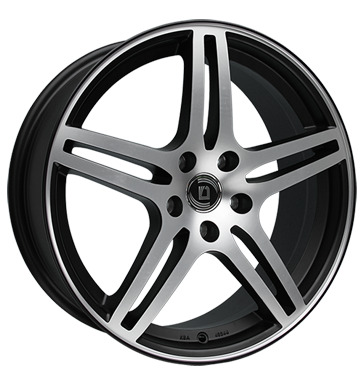 Diewe Wheels Chinque in Nero Machined Farbe
